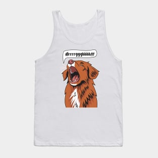 Angry Nova Scotia Duck Tolling Retriever Tank Top